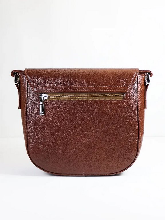 Сумка женская  D.Morelli, нат. кожа, коричневая