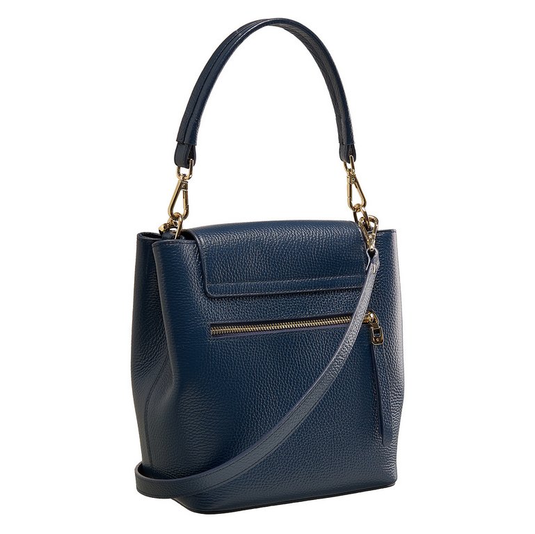 Сумка женская Dr.Koffer нат.кожа, сине-фиолетовый