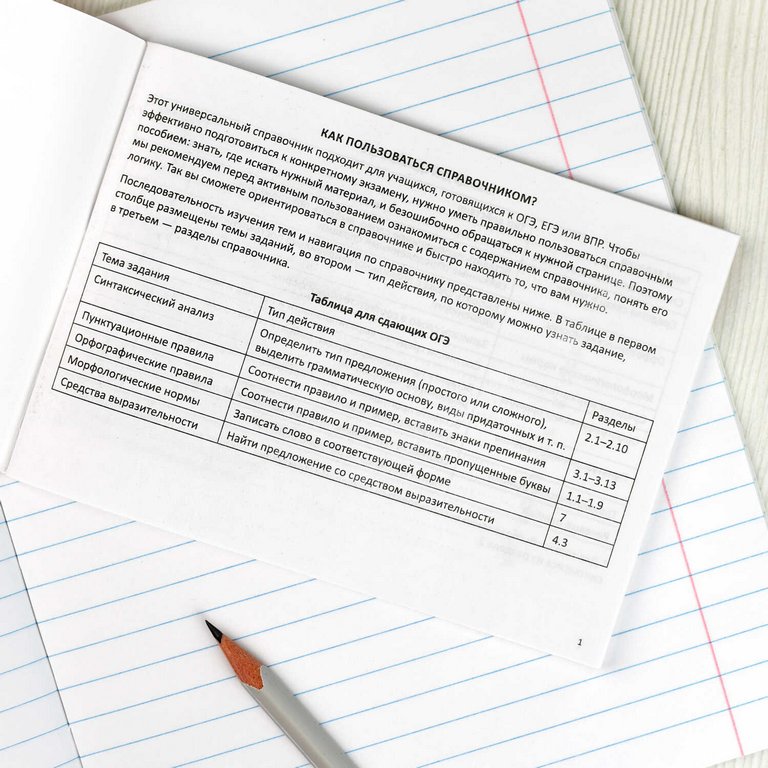 Шпаргалка для подготовки к экзаменам "Русский язык" (ОГЭ, ЕГЭ, ВПР) 32л 140*100мм