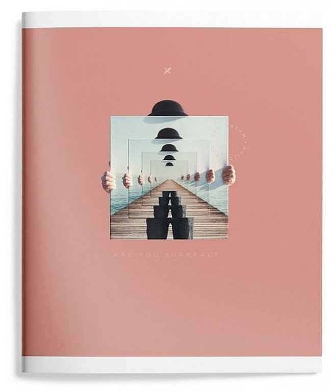 Тетрадь 48 лист кл. А5 на скрепке LOREX "DAY-DREAM" двойная обложка soft touch