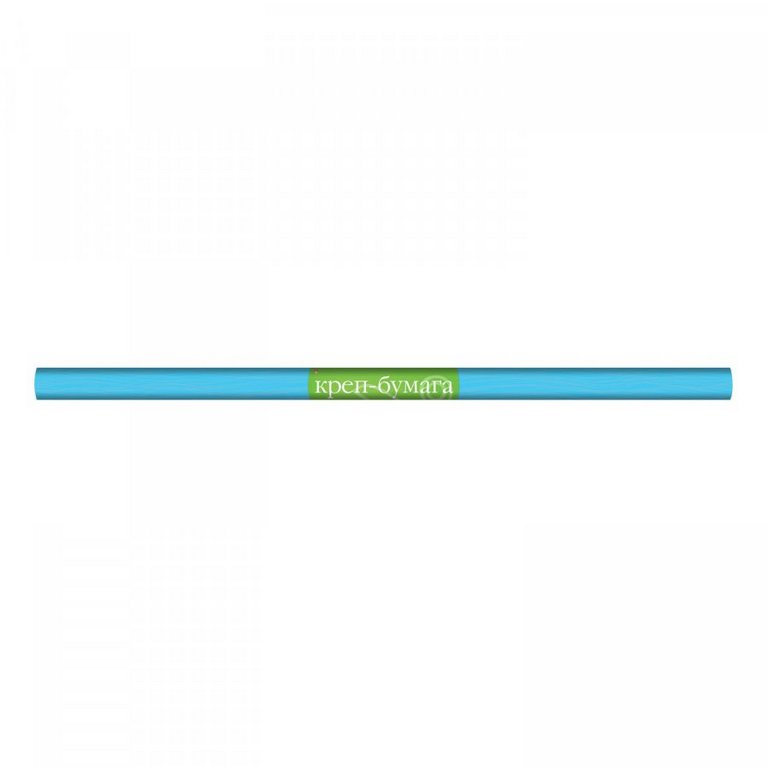 Бумага креповая 50*250 пастель небесно- голубая, в рулоне, Альт