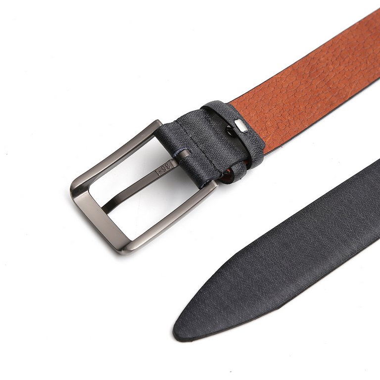 Ремень FABRETTI мужской, 35 мм, натуральная кожа, черный