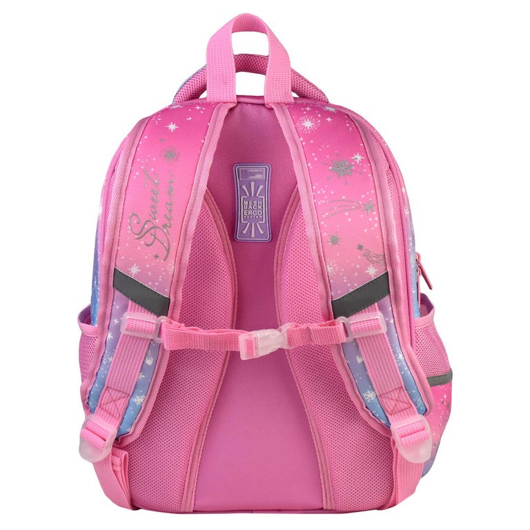 Рюкзак каркасный для девочки Феникс+ "ВОЛШЕБНЫЙ ПОНИ" 27,5*37,5*14,5 см, розовый/голубой