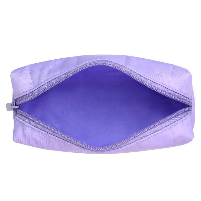 Пенал  для девочки Феникс + "Сиреневый стеганный" 19,5*5,5*6,5 см полиэстер