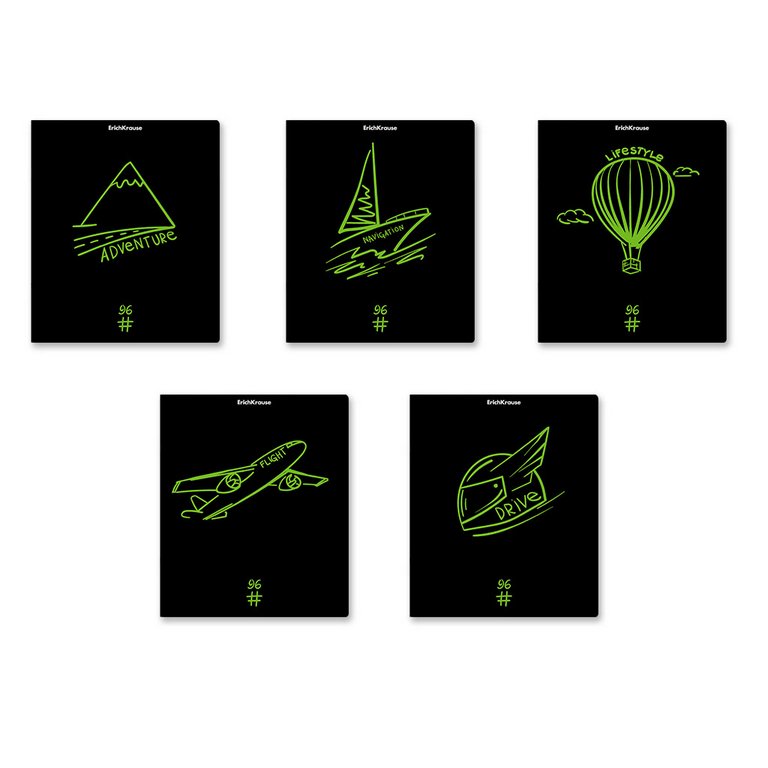 Тетрадь 96 лист кл. А5 на скрепке "Motion"