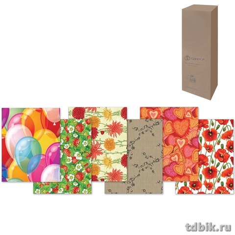 Бумага упаковочная 70*100см  в рулоне 2 л/уп (жен.)