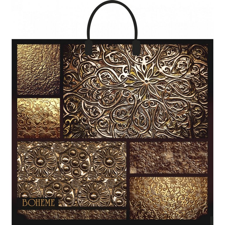 Пакет с пластиковыми ручками 38*35см "Богема"