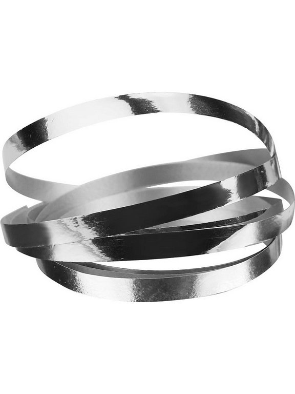 Лента упаковочная серебристая 5мм х 250м