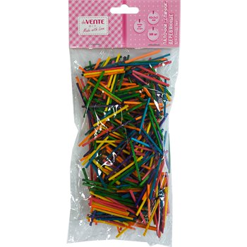 Палочки деревянные бамбуковые цветные 42мм deVENTE 500шт/уп