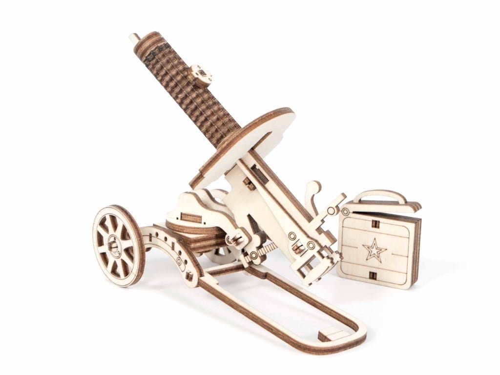 Сборная модель из дерева   50 дет. "Пулемёт ЛТ-М" 150*57*70мм