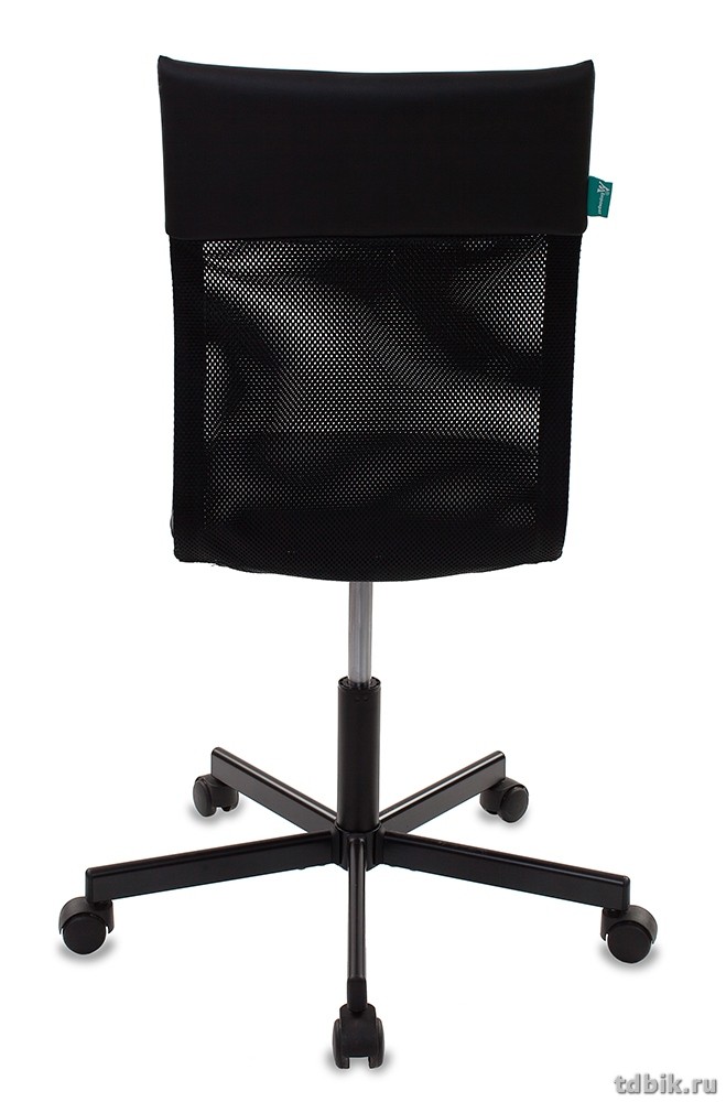 Кресло оператора Бюрократ CH-1399/BLACK (искусственная кожа,спинка сетка крестовина металл, цв. черн