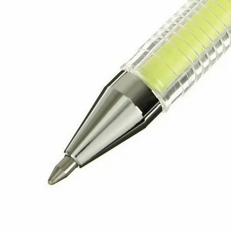 Ручка гелевая  желтая пастель Crown  0,8мм (линия 0,5мм)