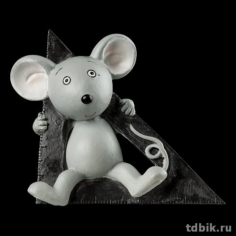 Магнит "Канцелярская мышь" 6см