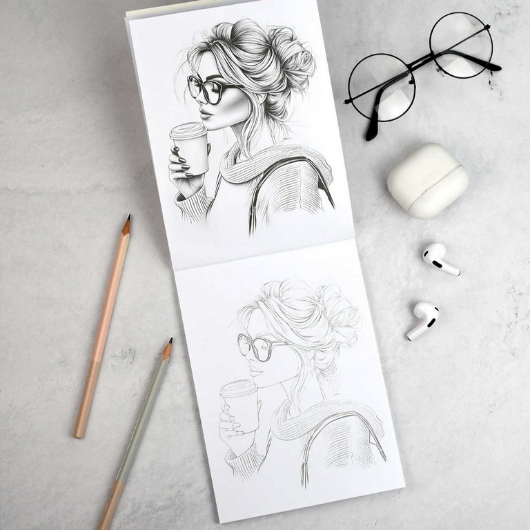 Раскраска А5 "Мои скетчи. Эстетика"  32 стр Феникс+