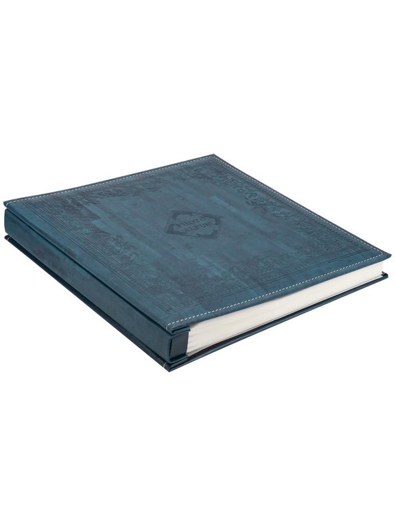 Фотоальбом 500 фото 10*15см "История" MILAND темно-синий, обложка под кожу, в коробке