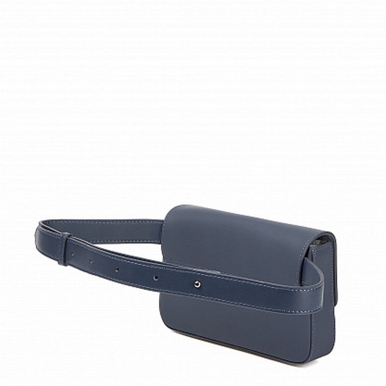 Сумка женская Jane's Story голубая, нат. кожа