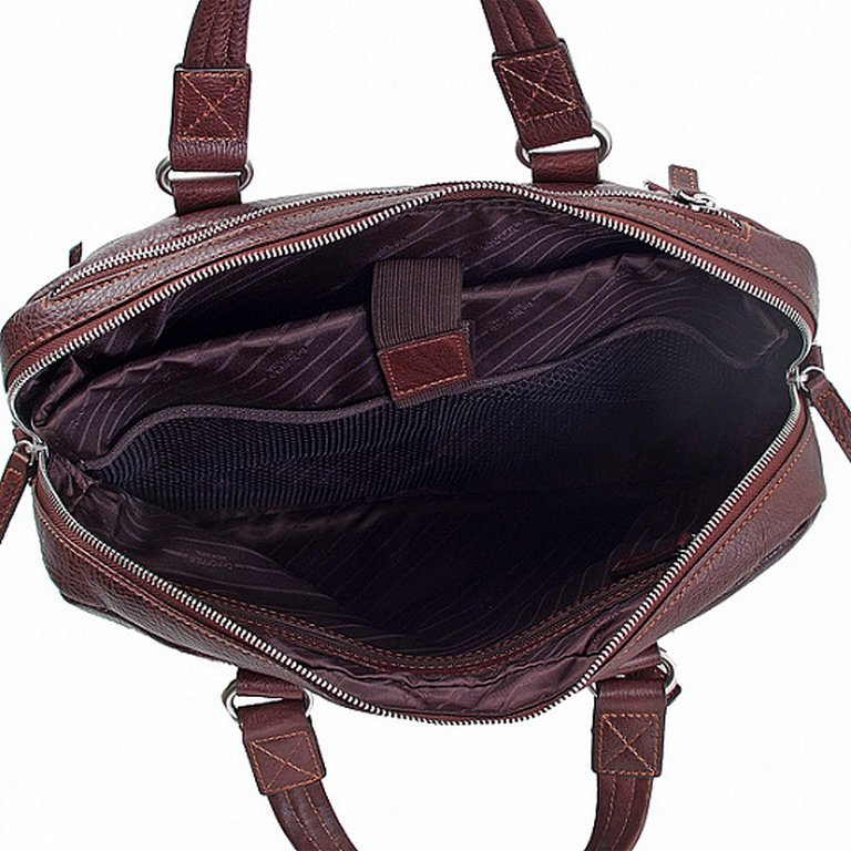 Сумка для документов Dr.Koffer 29*39*9см, нат. кожа, коричневая