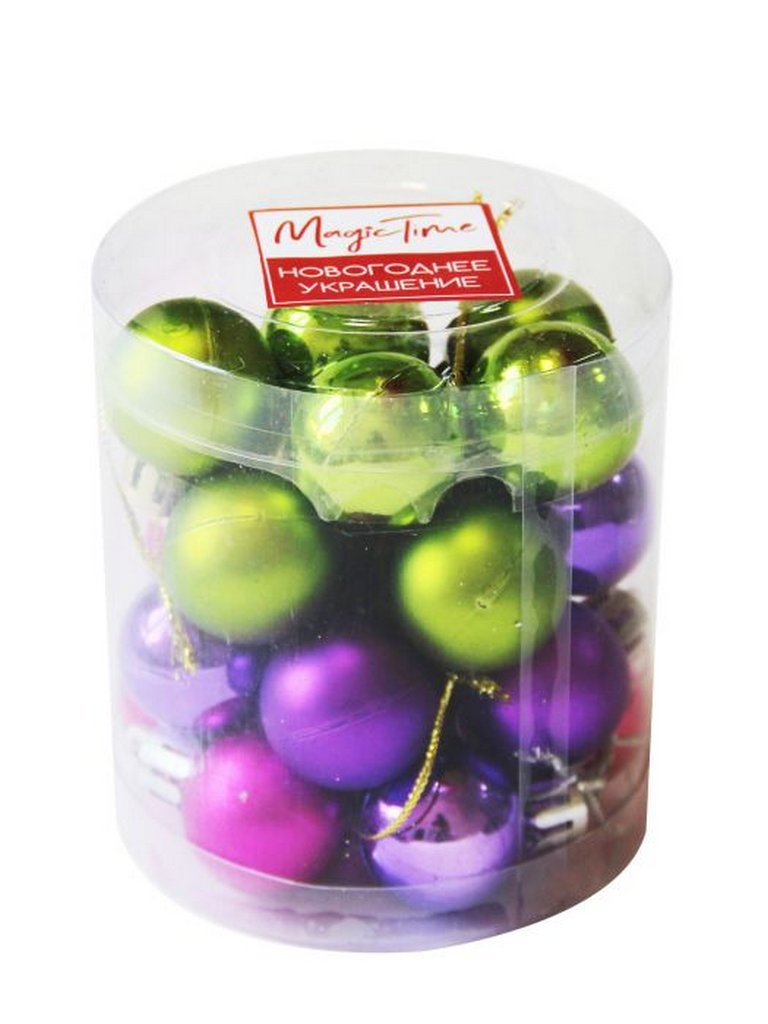 Набор шаров  цвет ассорти 25 мм 24 шт "Яркий микс"