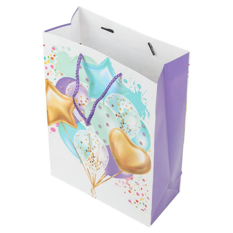 Пакет бумажный 26*32см ламинированный "Шары" ЧУДО ПРАЗДНИК