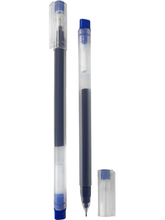 Ручка гелевая deVENTE Triolino 0,5 мм синяя (линия 0,3мм, одноразовая) игольч.