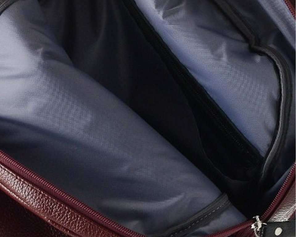 Рюкзак женский Mistral 32*25*12 см, цвет бордо, нат. кожа