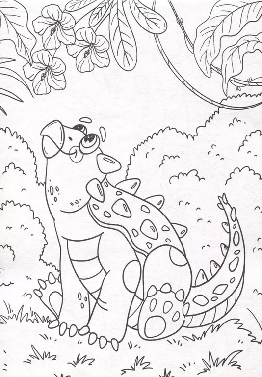 Раскраска А5 "Динозаврики" 16 стр. ПРОФ-пресс