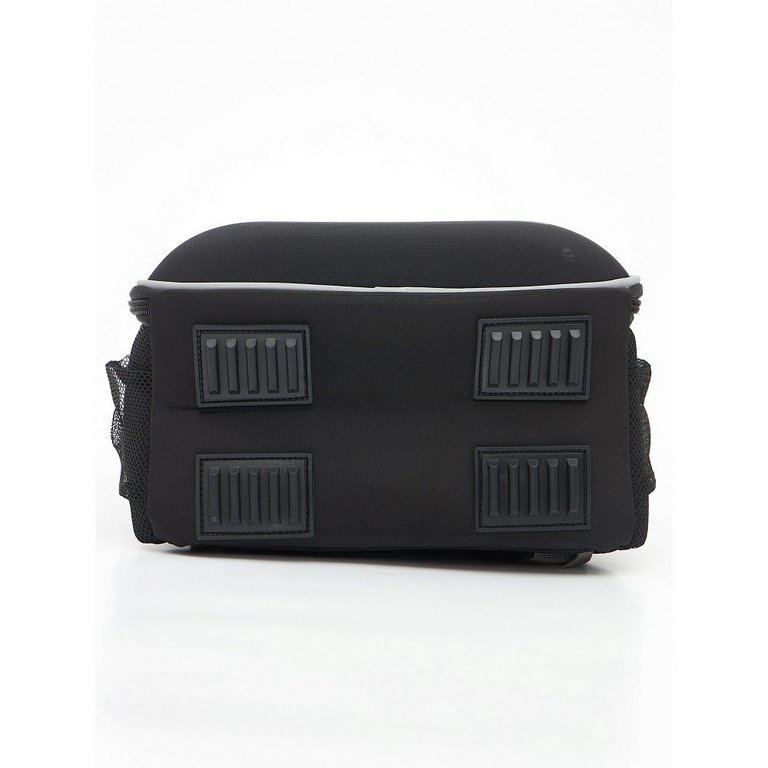 Рюкзак каркасный для мальчика Grizzly 26*37*16 см., черный/серый