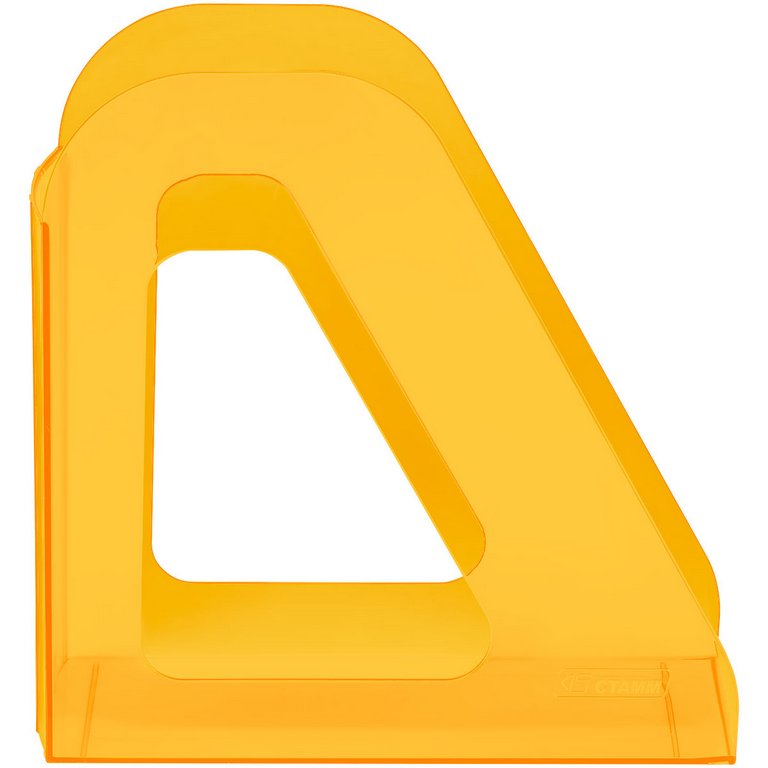 Лоток вертикальный 90 мм Стамм Фаворит, тонированный оранжевый