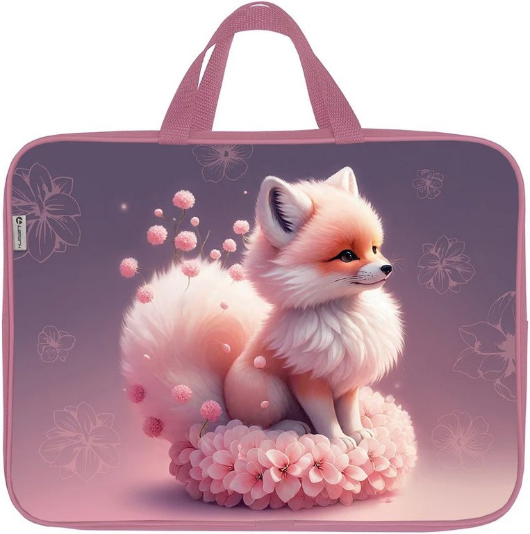 Папка для тетрадей А4 на молнии с ручками Lamark "Зефирка"