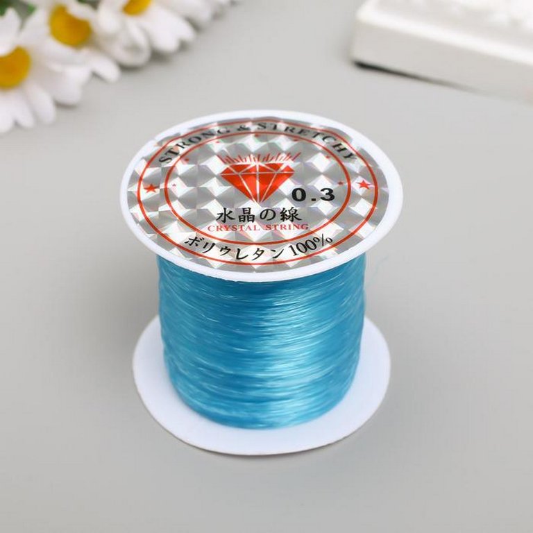 Леска для бисера 0,3 мм 100 м, голубой