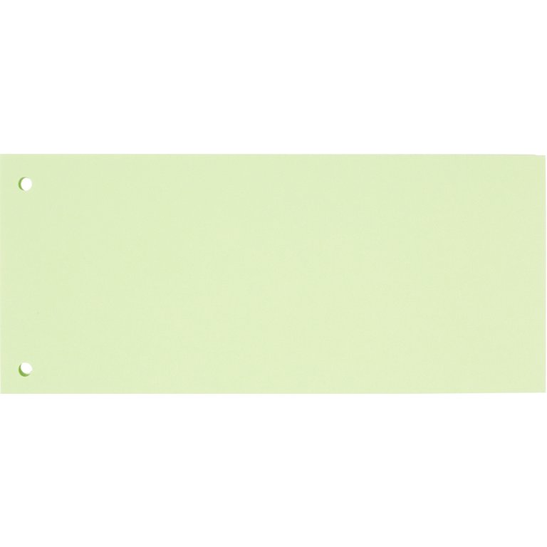 Разделительные полоски из картона 180 г/м2 105х240 мм Комус зелен. 100шт/уп.