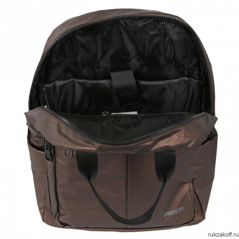 Рюкзак FABRETTI нейлон, 30X38X14см., коричневый, муж.