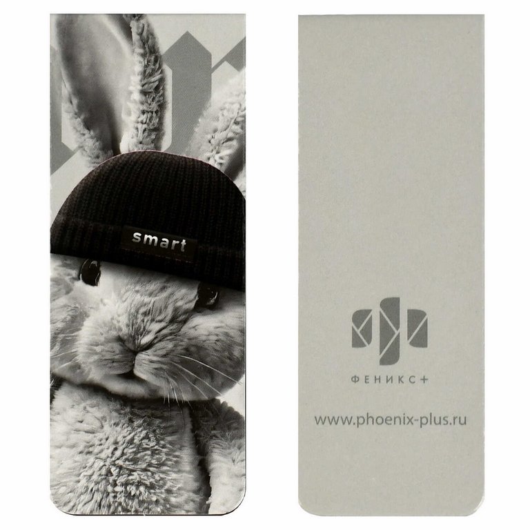 Закладка магнитная 2 шт/уп " ЗВЕРИ В ШАПОЧКАХ"