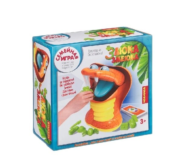 Игра настольная  .3+ "Злюка змеюка" 1-5 игр-в, Bondibon