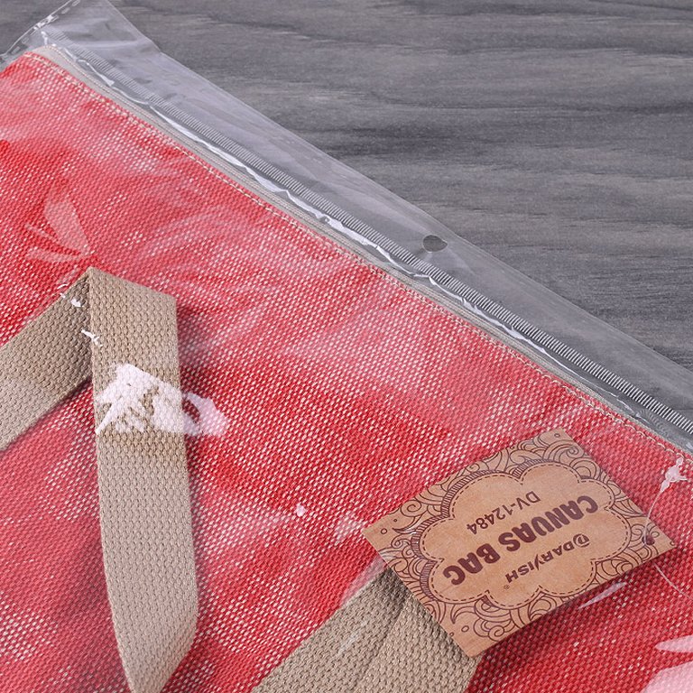 Сумка-шоппер Darvish "Холщовая" (на молнии) ассорти 31,5*35,5см