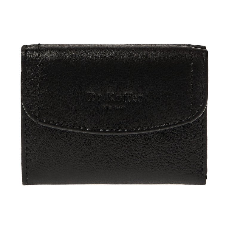Портмоне Dr.Koffer 9,5*7,5 см нат. кожа, черный