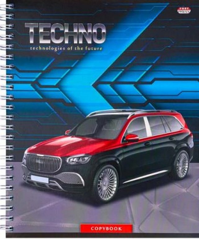 Тетрадь 96 лист кл. А5+ на гребне "СОВРЕМЕННЫЕ МАШИНЫ"