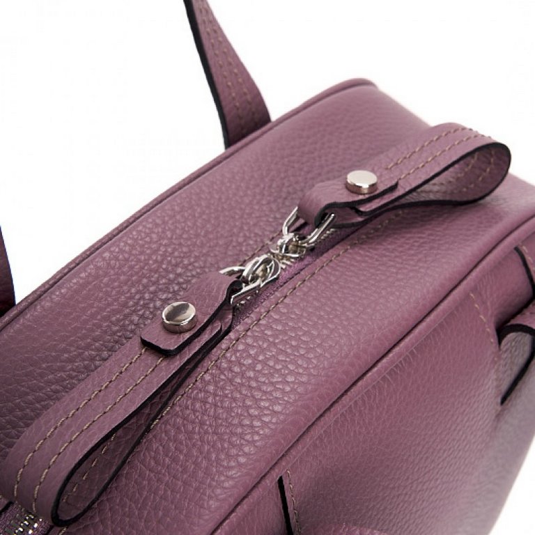 Сумка женская Dr.Koffer 31х25х11см см, нат.кожа св. фиолетовый