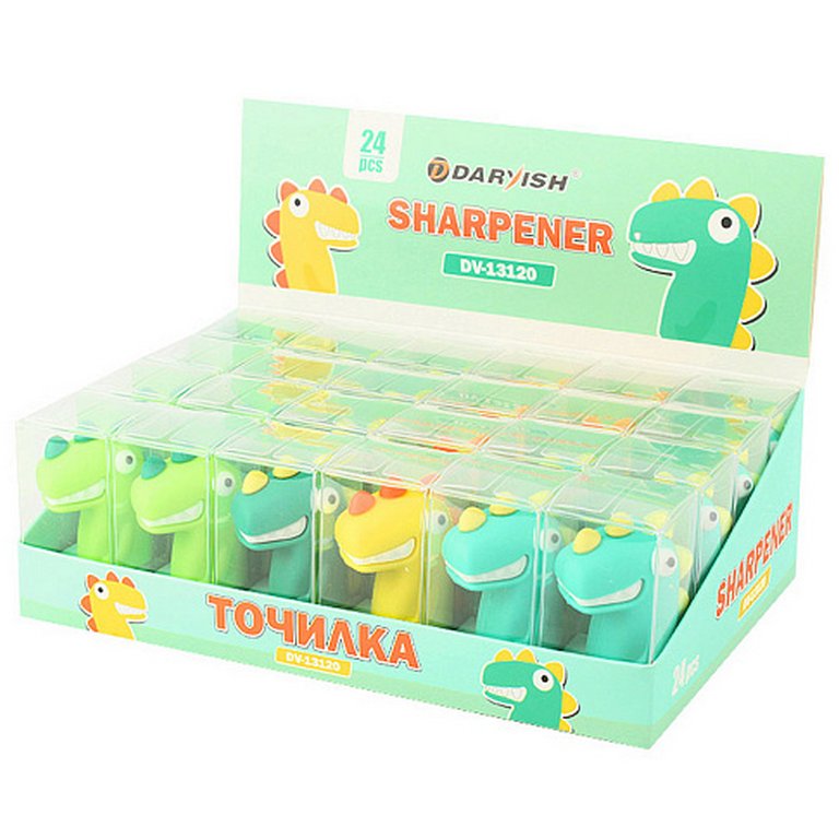 Точилка "Динозаврик" 4,5 см ассорти