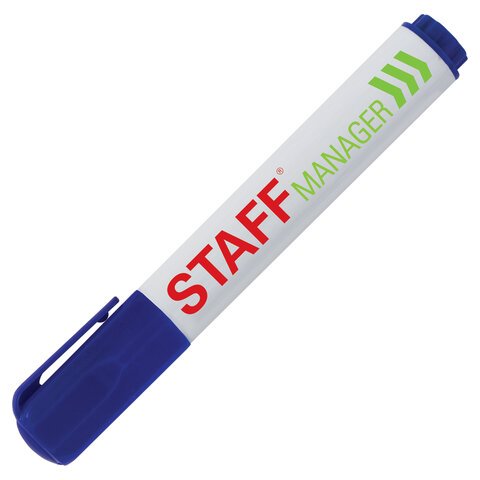 Набор маркеров для доски  4шт STAFF "Manager" 5мм круглые (спиртовые)