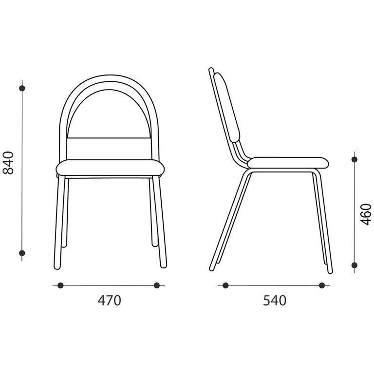 Стул для посетителей Helmi "Стандарт" (каркас черный/ткань серая)