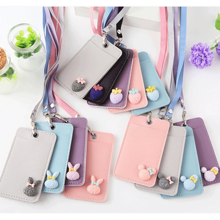 Бейдж школьный вертикальный 70*110 мм. кожзам deVENTE "Soft Style" цв. ассорти