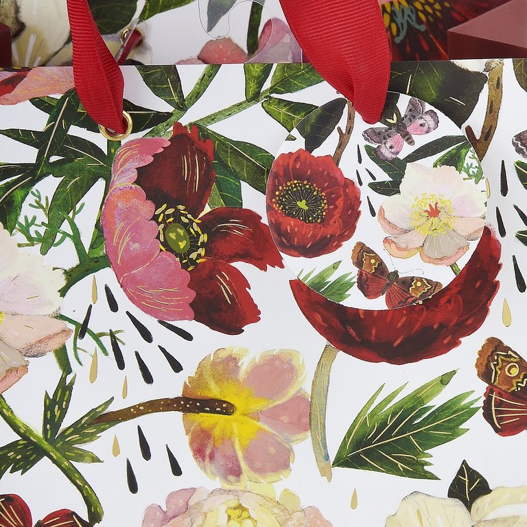 Пакет бумажный 18*23см матовый "Flora. Пионы" BrunoVisconti