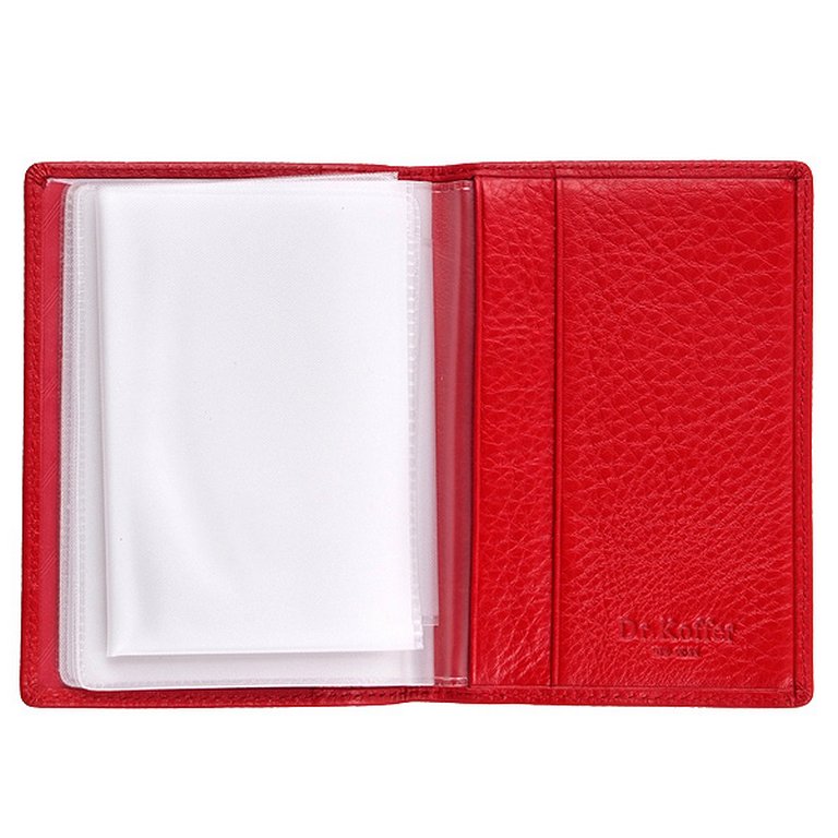 Обложка для автодокументов Dr.Koffer нат. кожа, красный