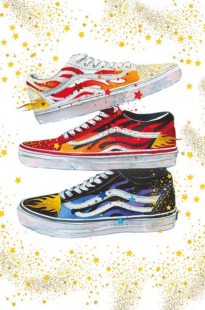 Открытка средняя  "Кеды" текст