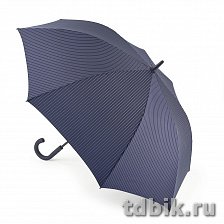 Зонт мужской трость автомат Fulton "CityStripeNavy" диаметр купола 117см,  синий