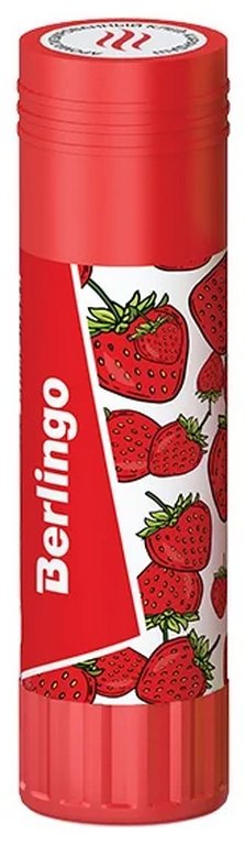 Клей карандаш Berlingo "Aroma", 21г, ароматизированный (мята, лимон, клубника, роза)