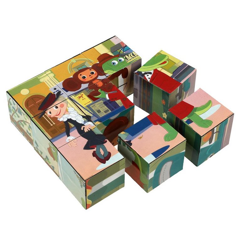Игра развивающая Кубики "Союзмультфильм. Чебурашка" Умные игры (9 кубиков)