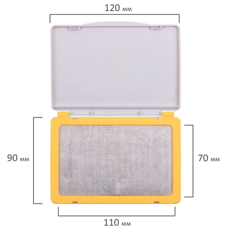 Штемп. подушка 110*70мм BRAUBERG неокрашенная