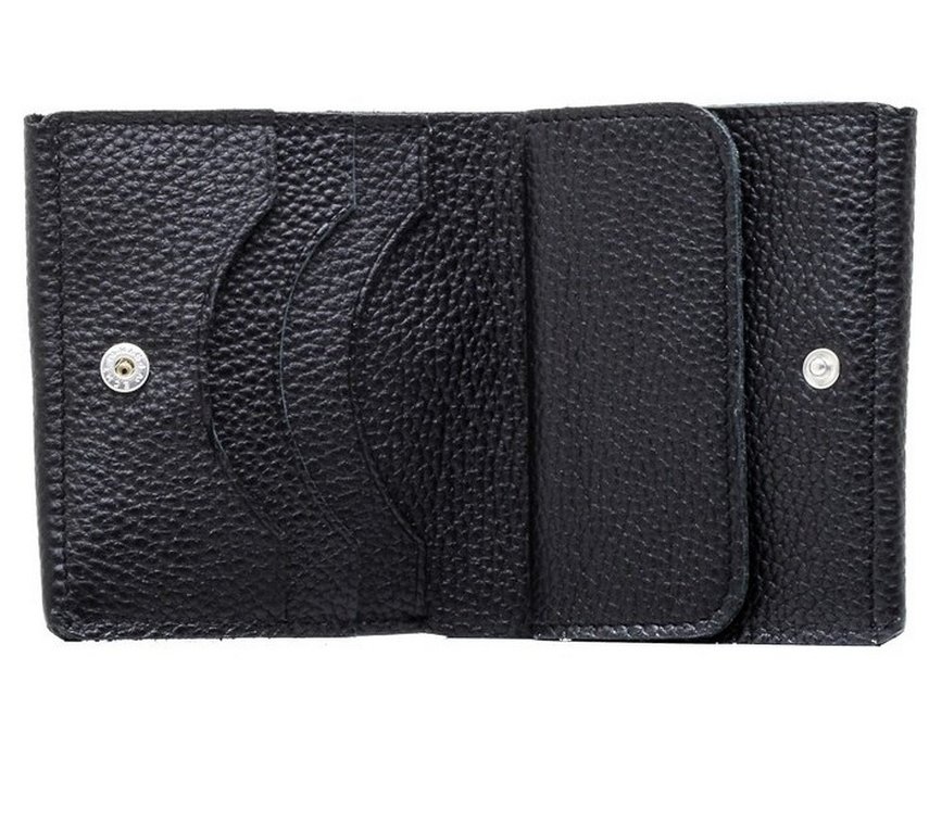 Портмоне D.Morelli женское "Монтана"  мини, нат.кожа, черное